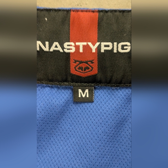 Nasty Pig Blue Athletic Shorts with White Trim, Medium - Picture 7 of 8